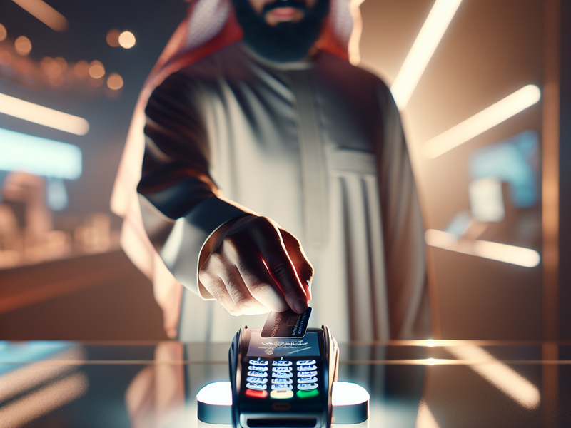 Consumidor usando tecnologia contactless
